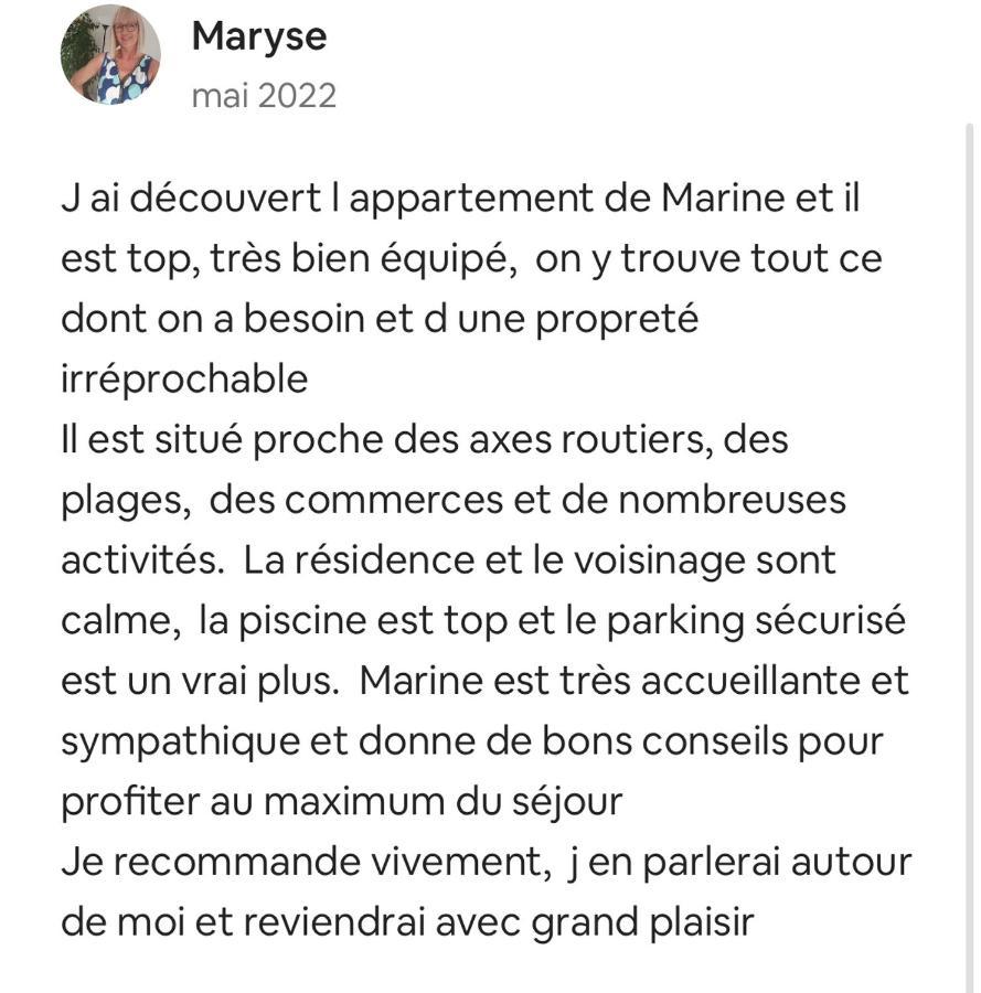 Appartement 2 Pieces En Rez De Jardin Avec Parking Et Piscine Villeneuve-Loubet Luaran gambar